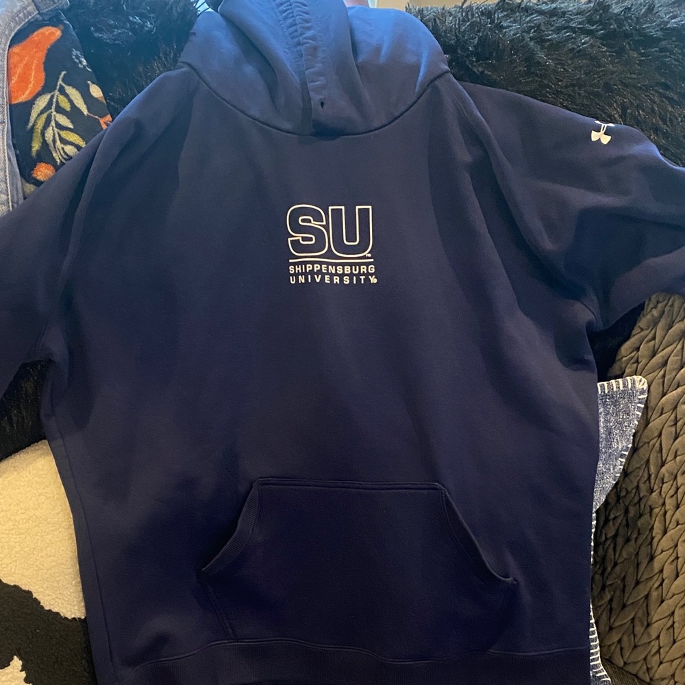 Under Armour Navy Hoodie with SU Logo